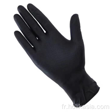 Gants jetables en nitrile gants en nitrile noir